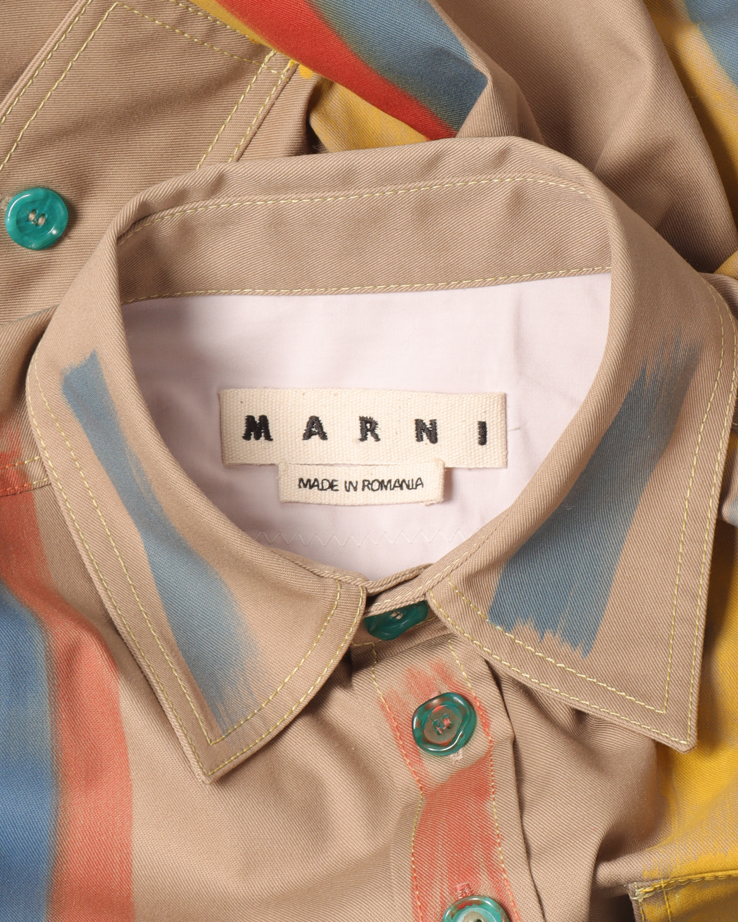 Painted Button Down Shirt