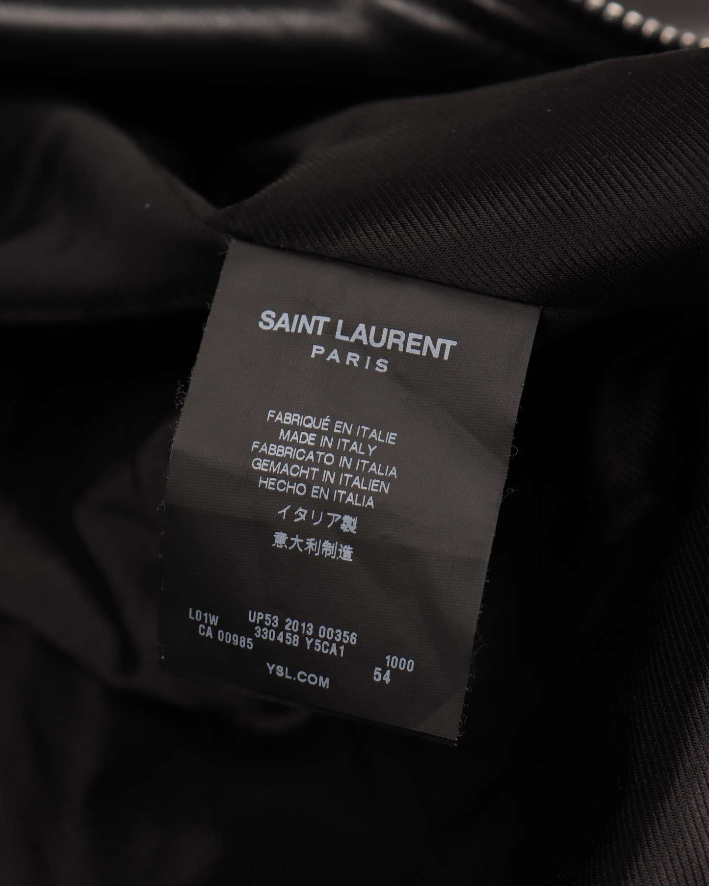 FW13 L01 Lambskin Leather Motorcycle Jacket