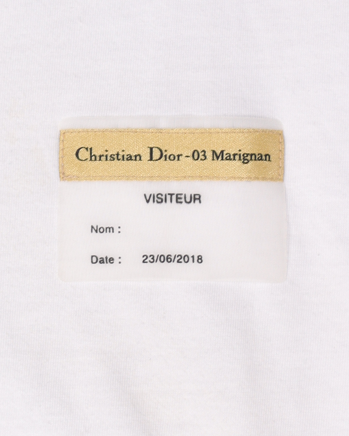 "Visiteur" Badge T-shirt