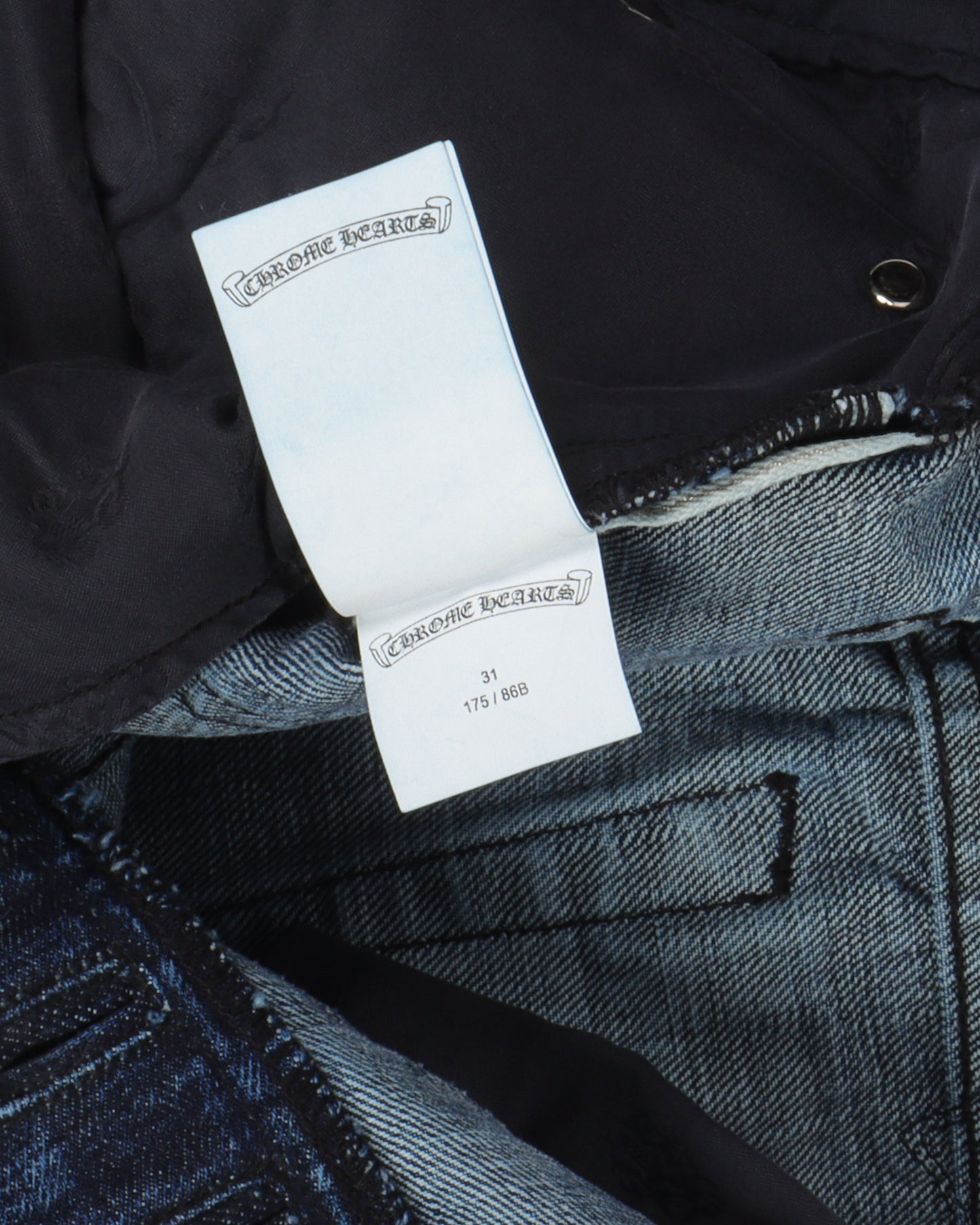 Fleur Knee Denim Cross Patch Jeans