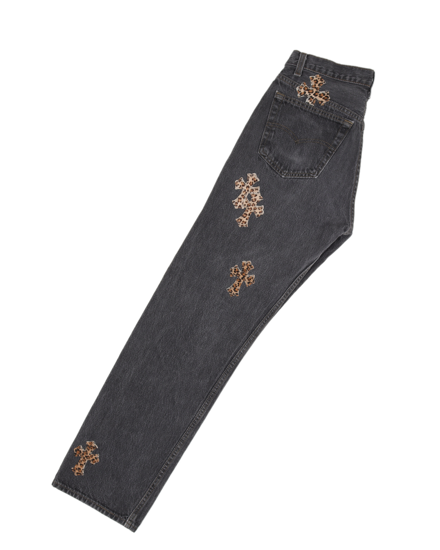LEVI'S LEOPARD CROSS PATCH DENIM