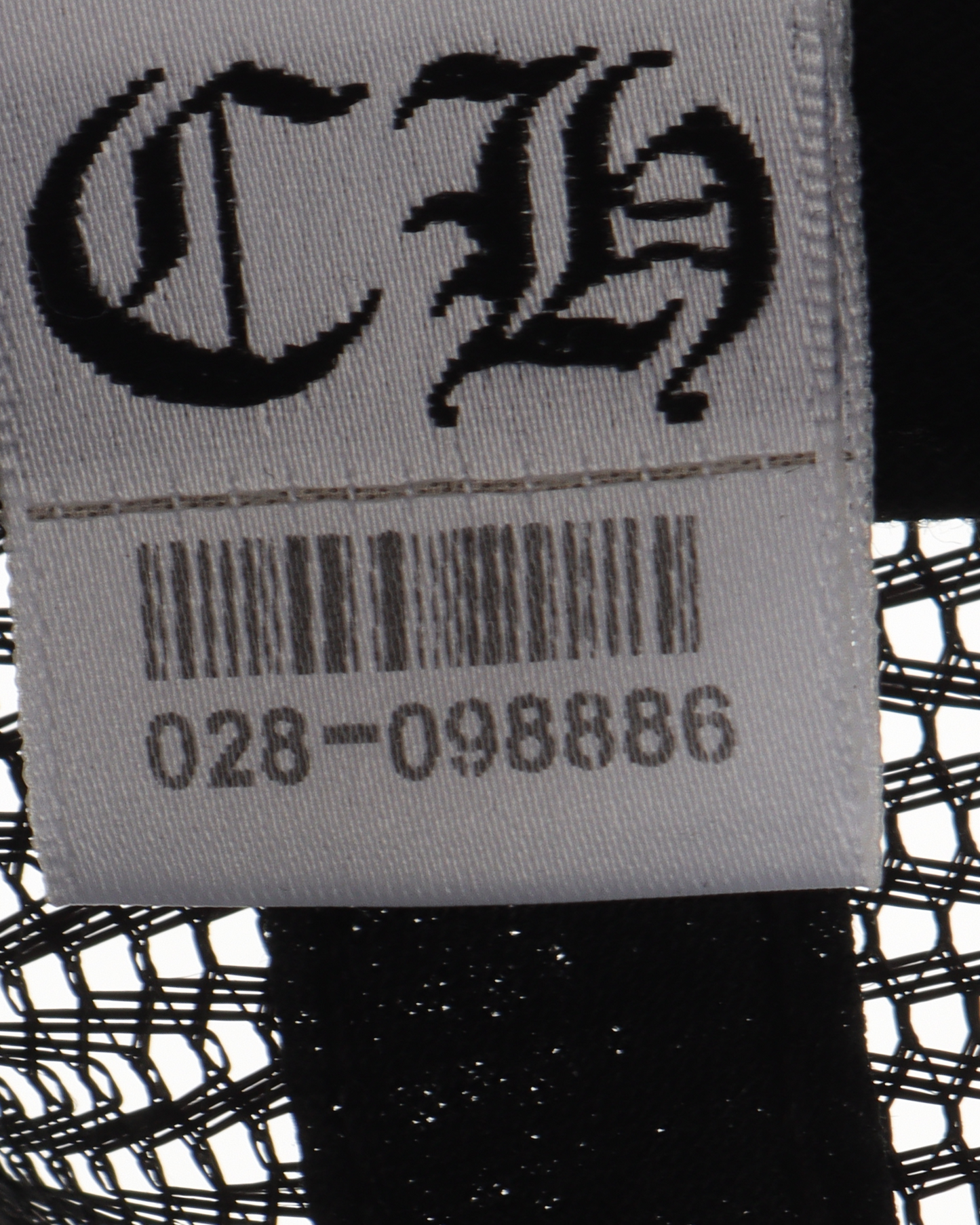 Black and White Cemetery Patch Hat