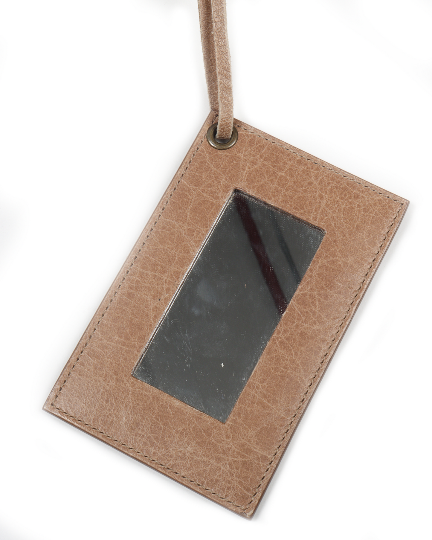 Flap-Closure Leather Bag