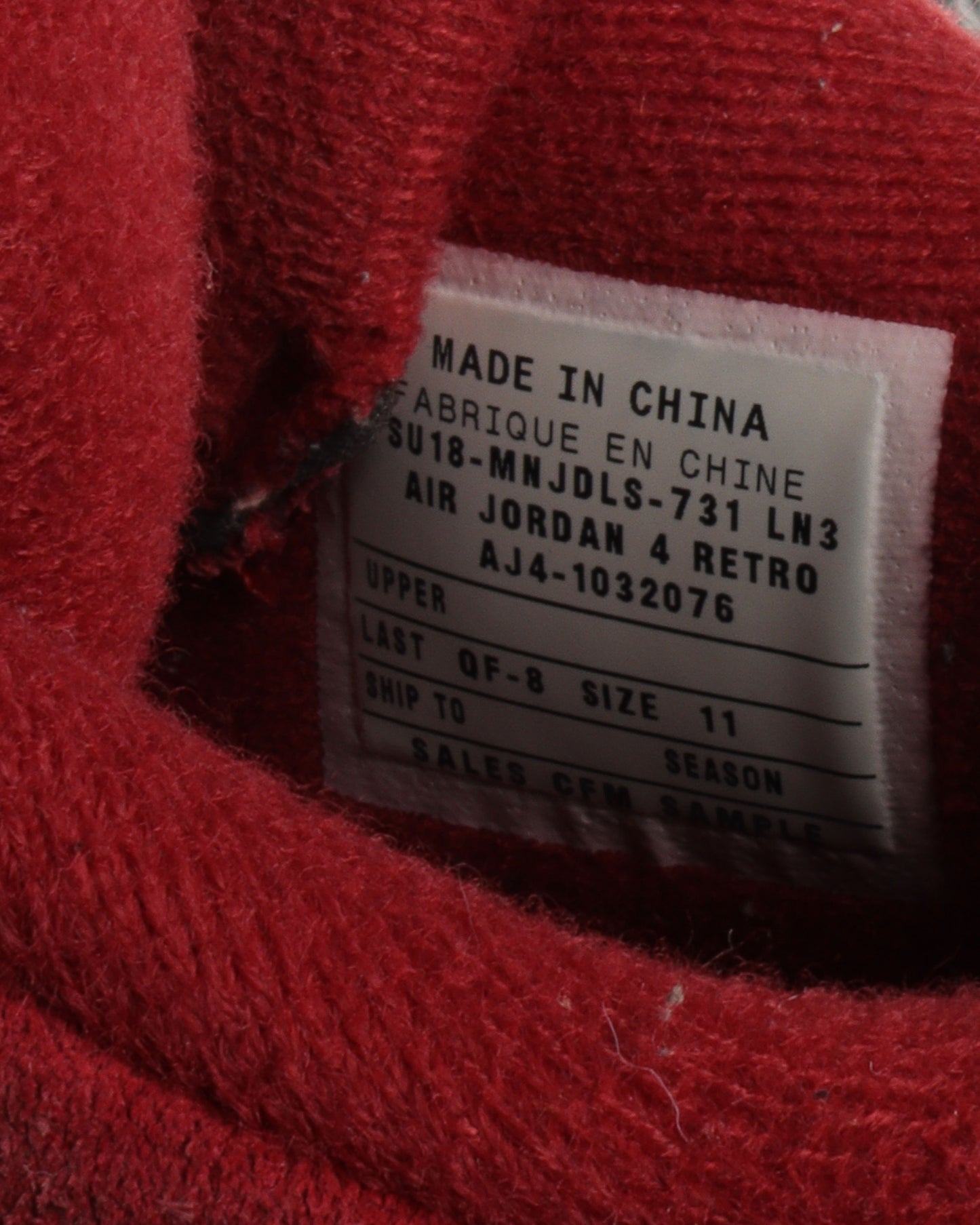 Player Exclusive Oklahoma Sooner Jordan 4's