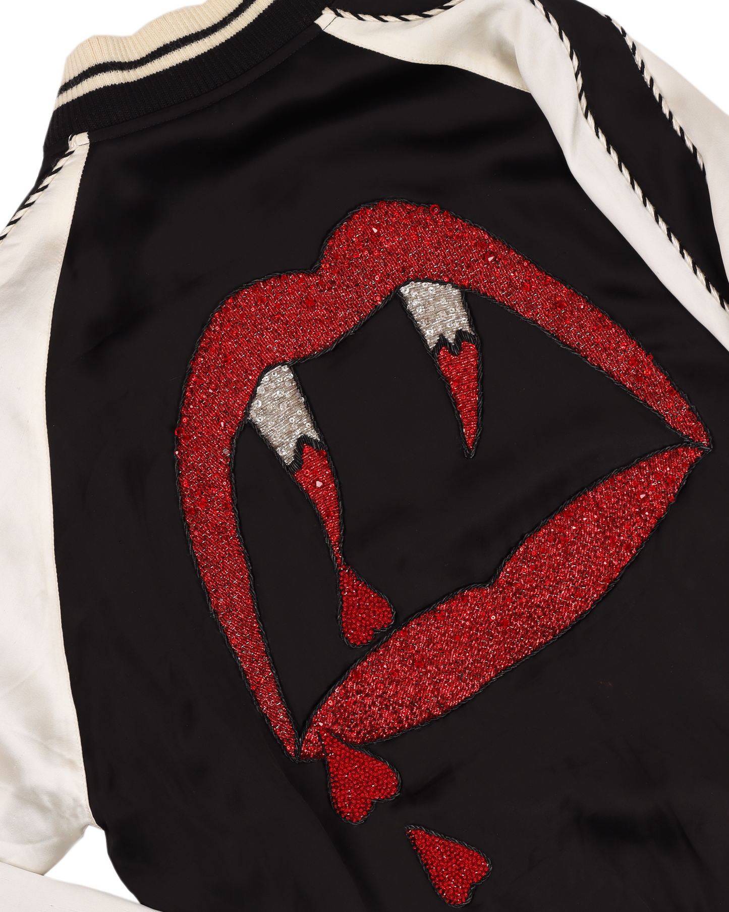 SS14 Blood Luster Sequin Satin Bomber Jacket