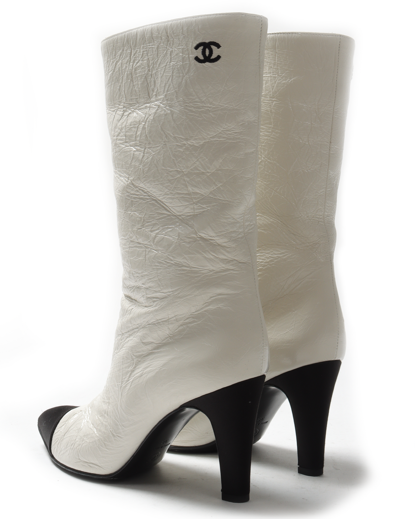 Gabrielle "Coco" Chanel Crinkled Calfskin Heels
