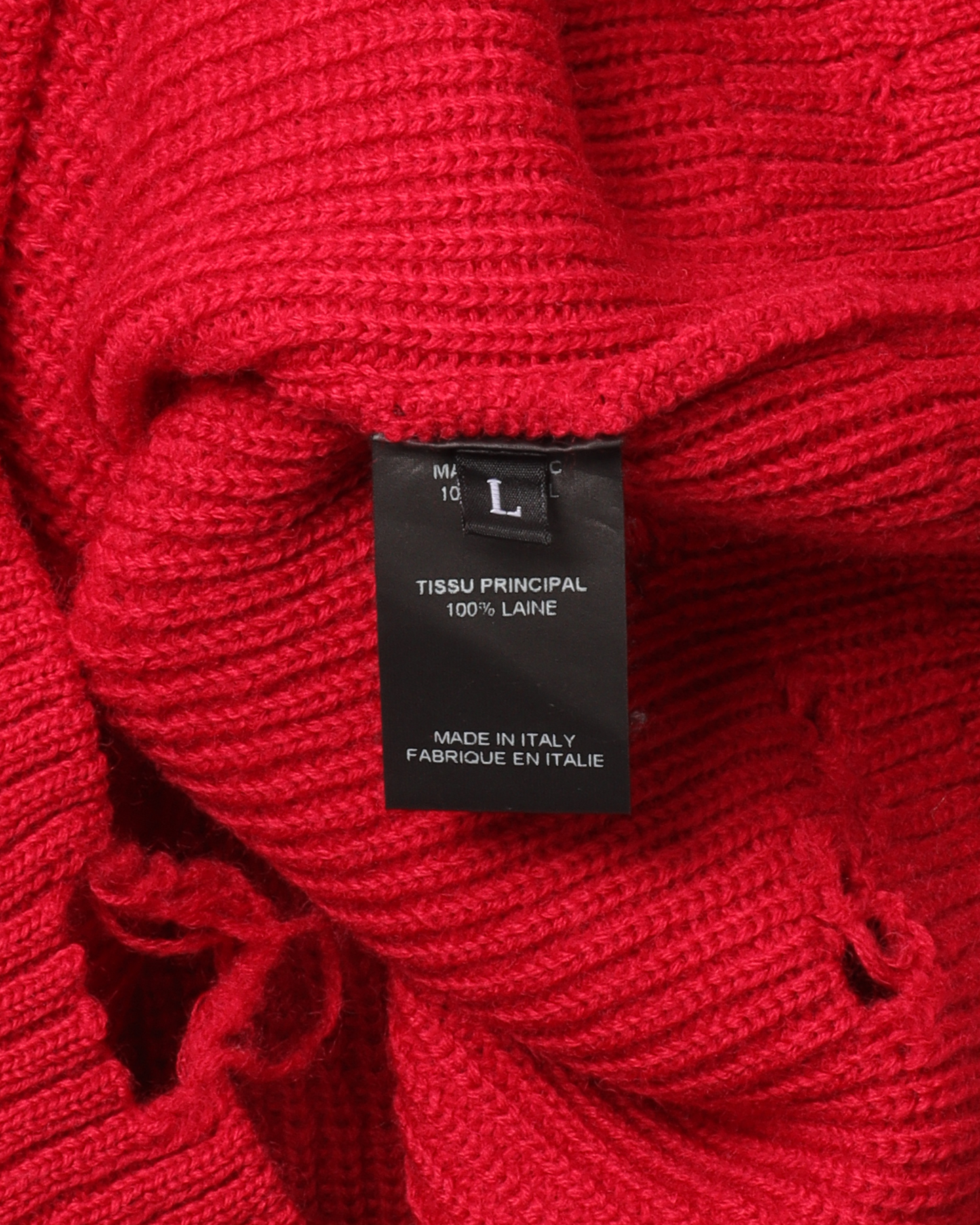 FW20 Oversized Distressed Wool Sweater