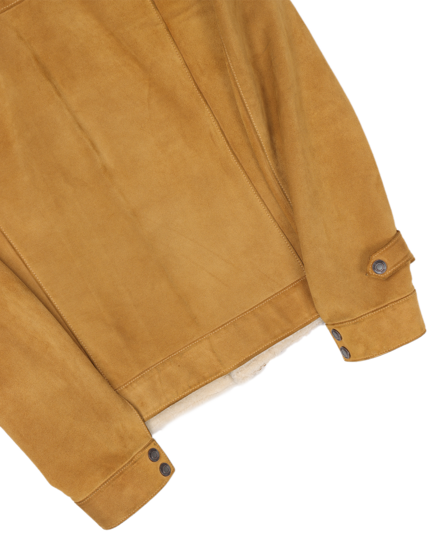 FW14 Suede Shearling Trucker Jacket
