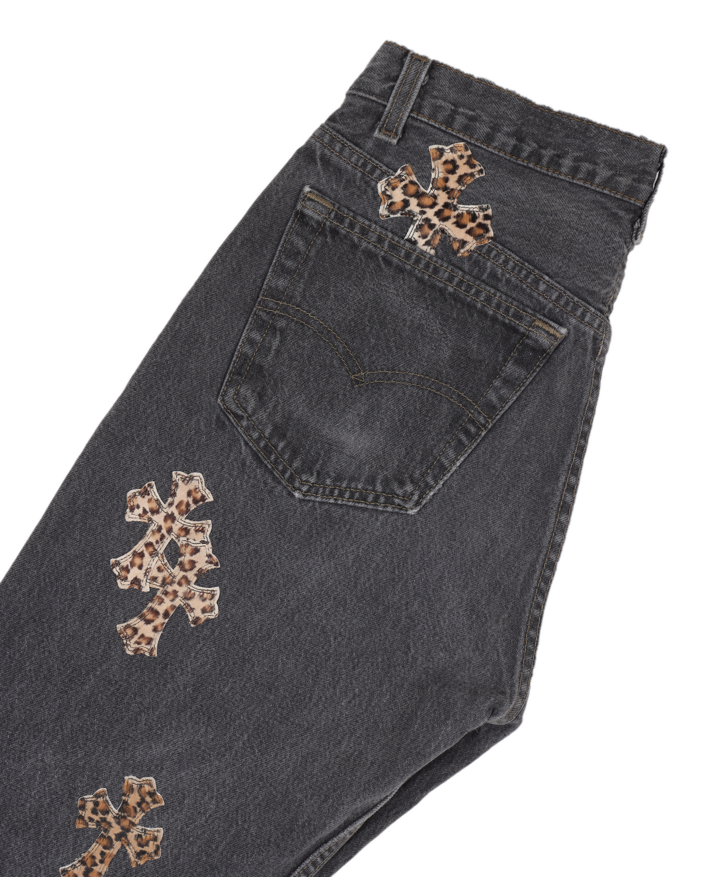 LEVI'S LEOPARD CROSS PATCH DENIM