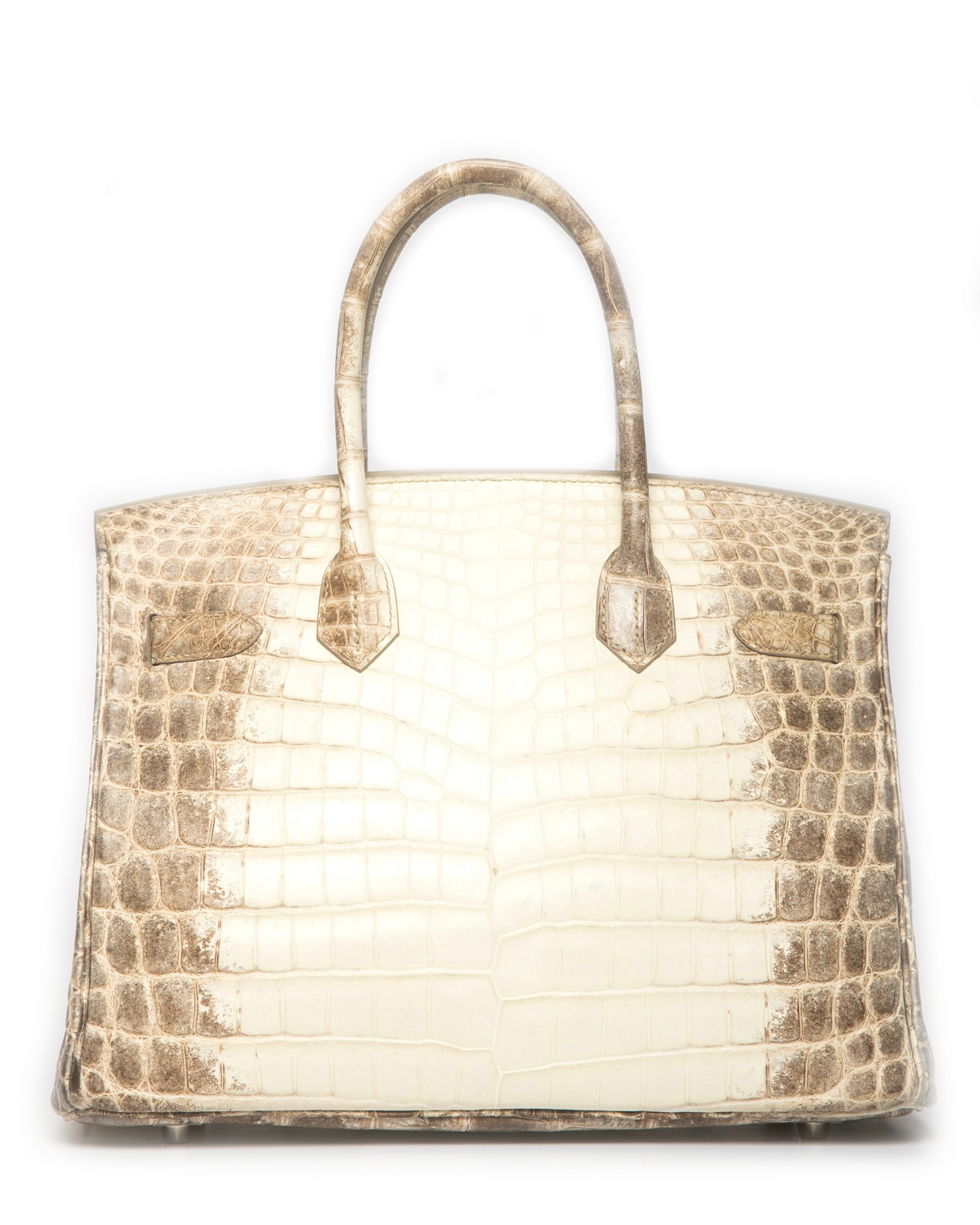Birkin Himalayan Crocodile Matte 30 White/Brown