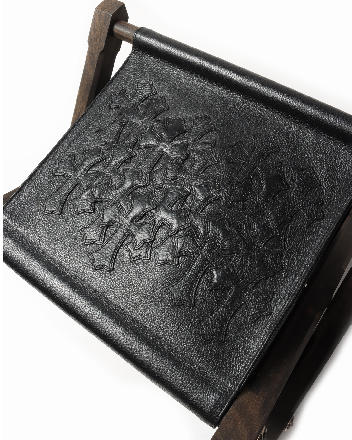 Black Leather Magazine Holder