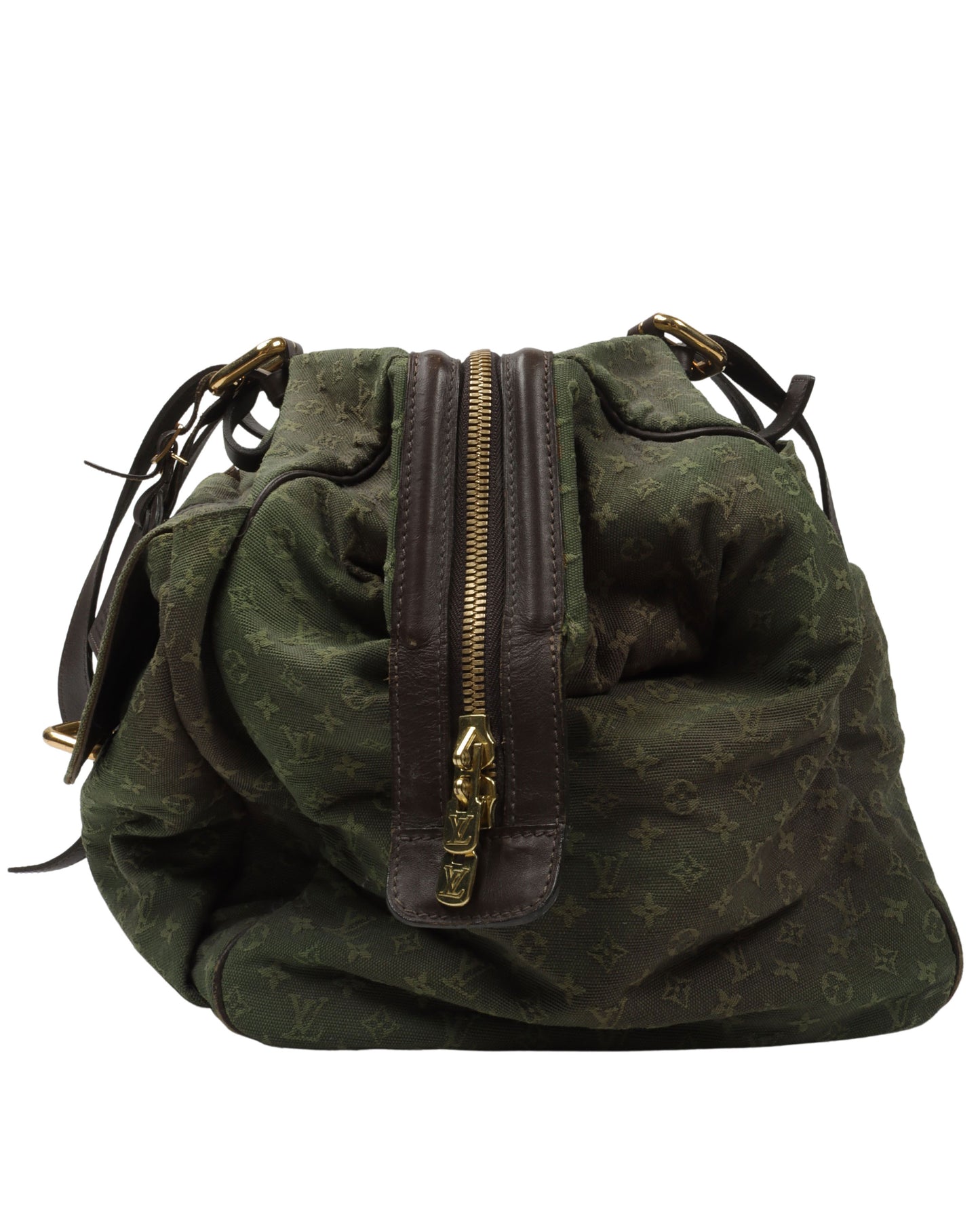 Vintage Green Duffle Bag