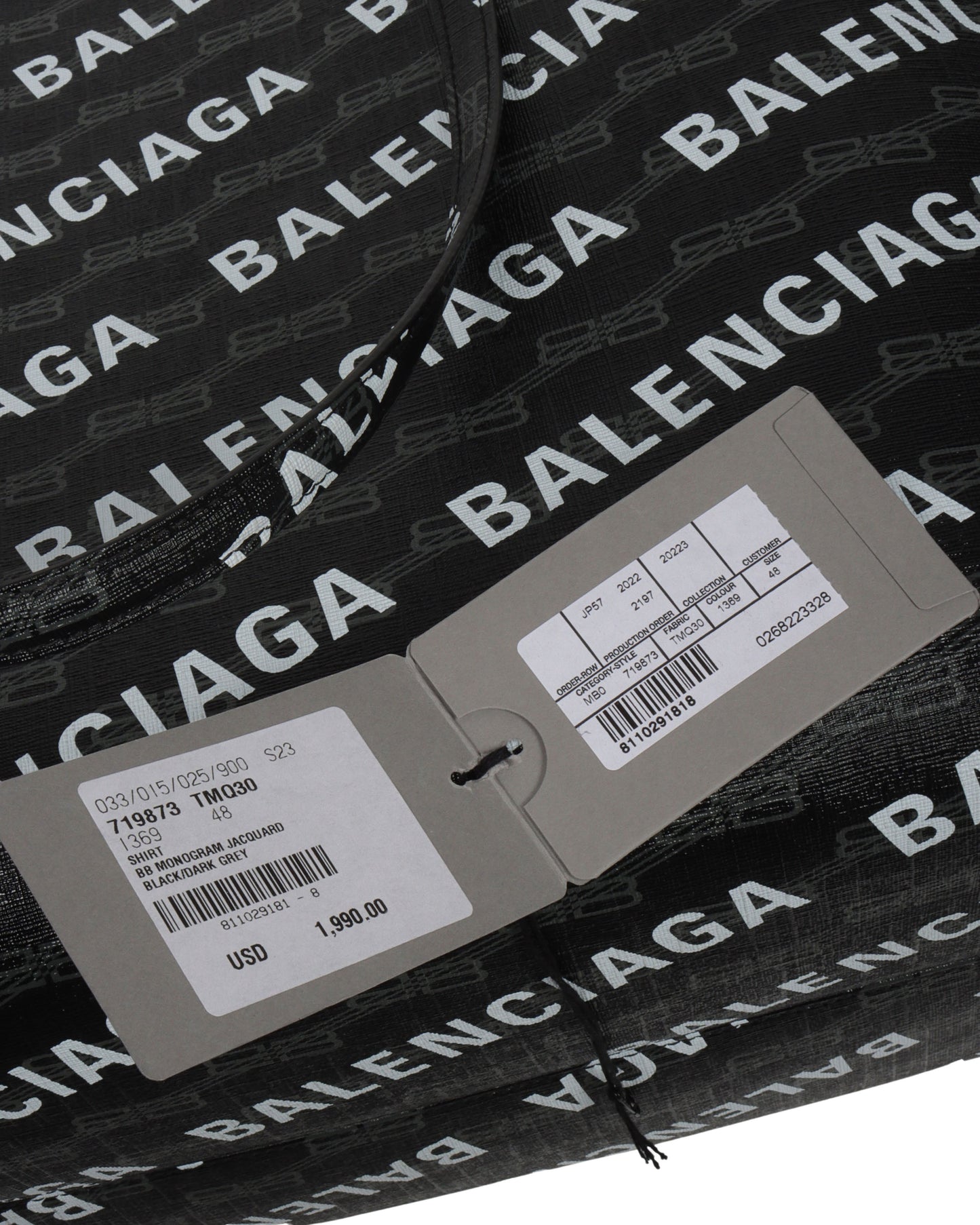 Monogram Jacquard Leather Tote Bag