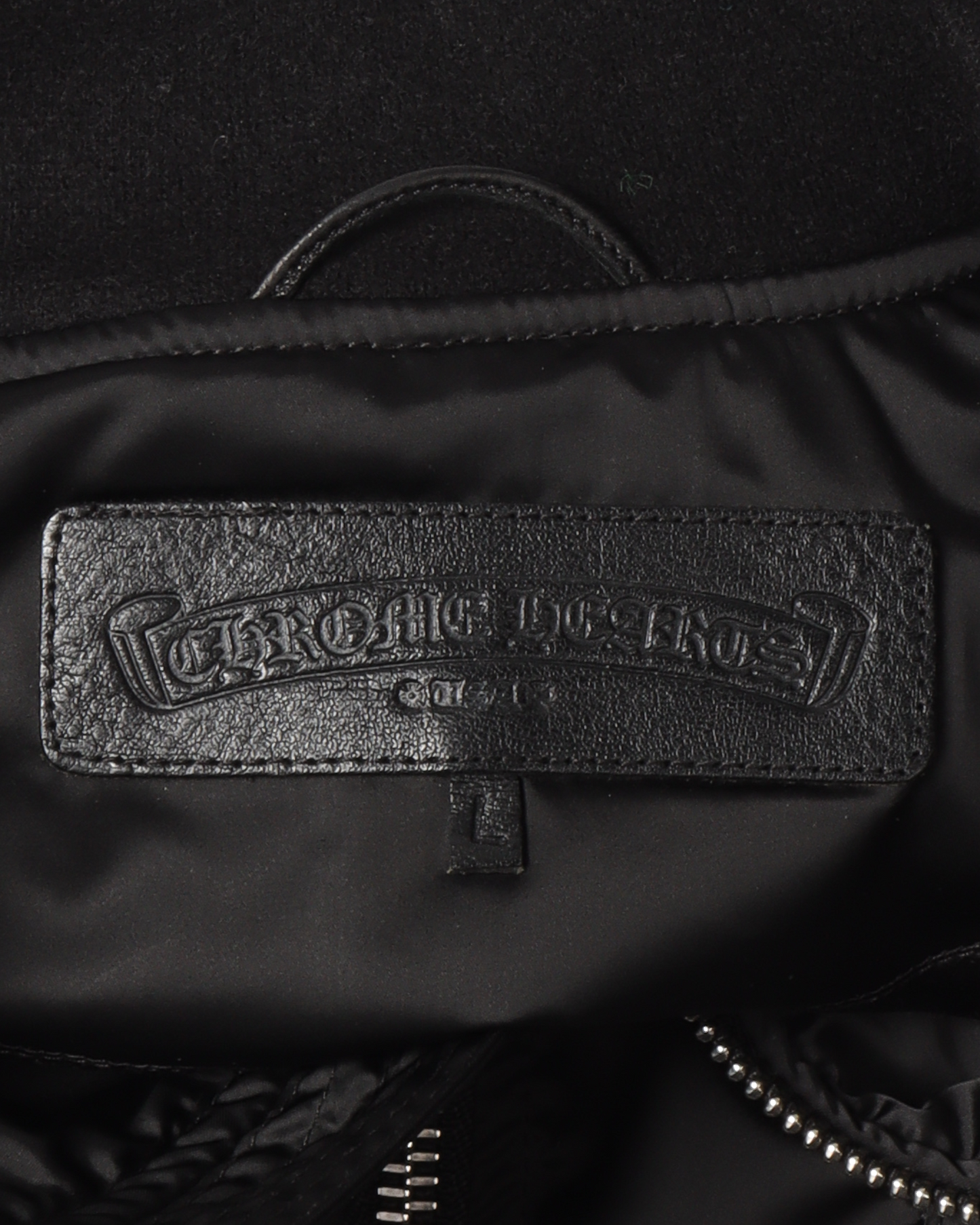 Silk-Lined Cross Patch Bomber Jacket