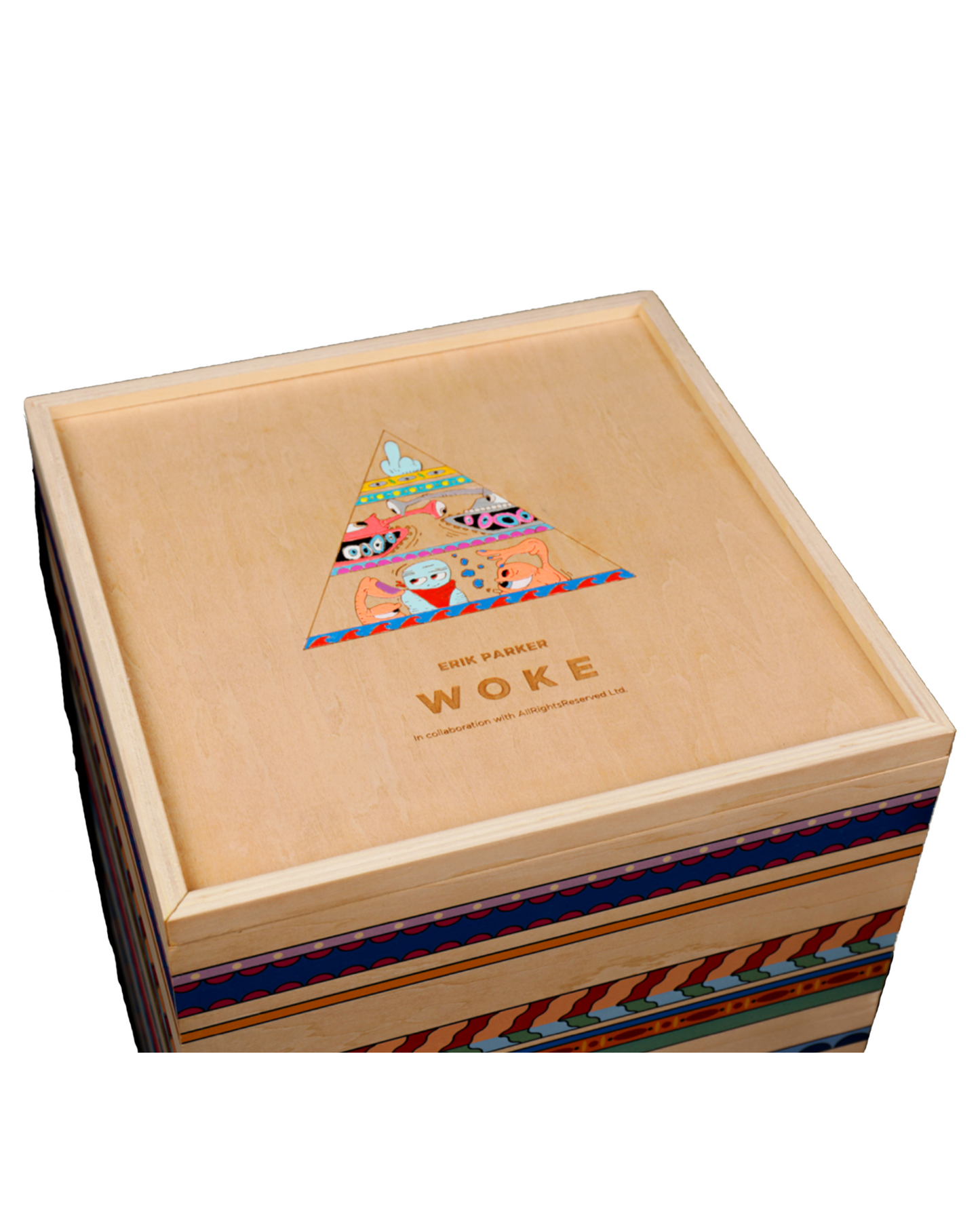 Woke - Hand Painted Wood Sculpture