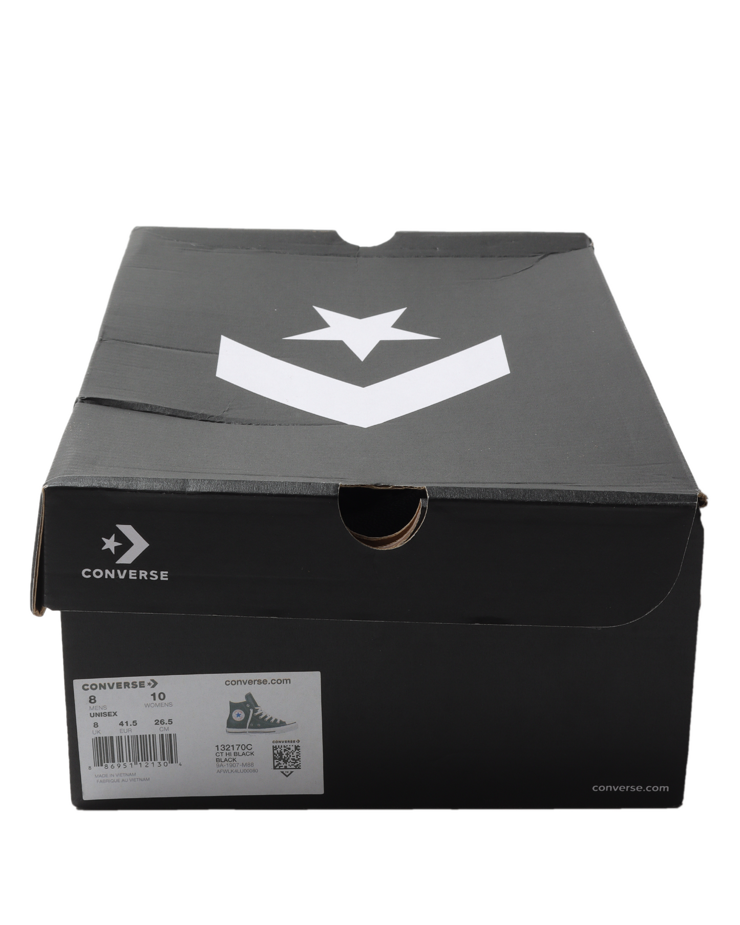 Embellished Cross Patch Leather Converse