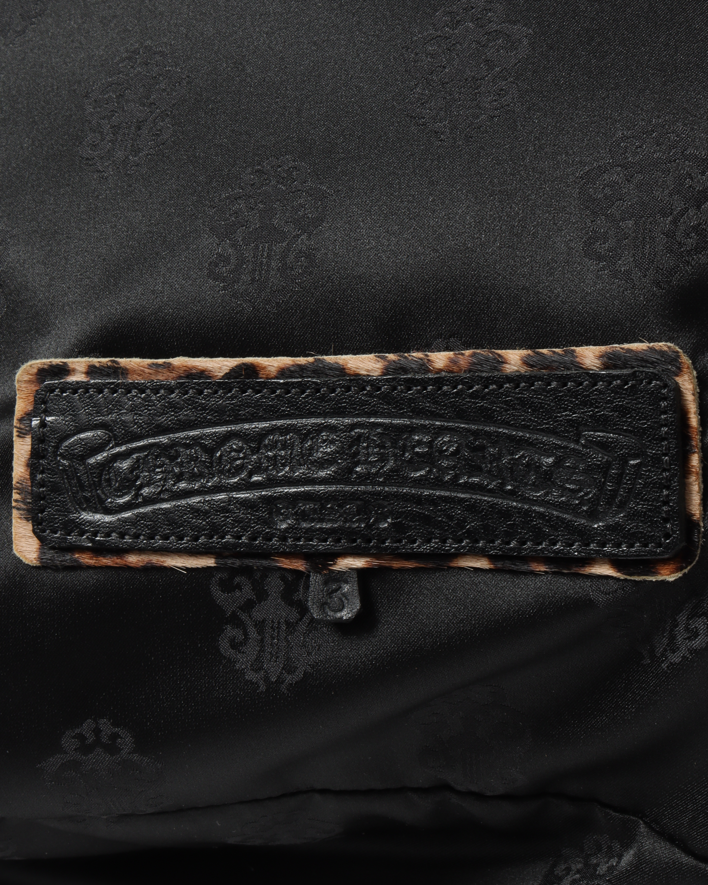 Leopard Print Cross Patch Bag