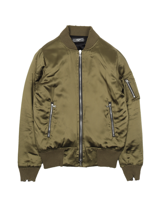 Silk Bomber Jacket