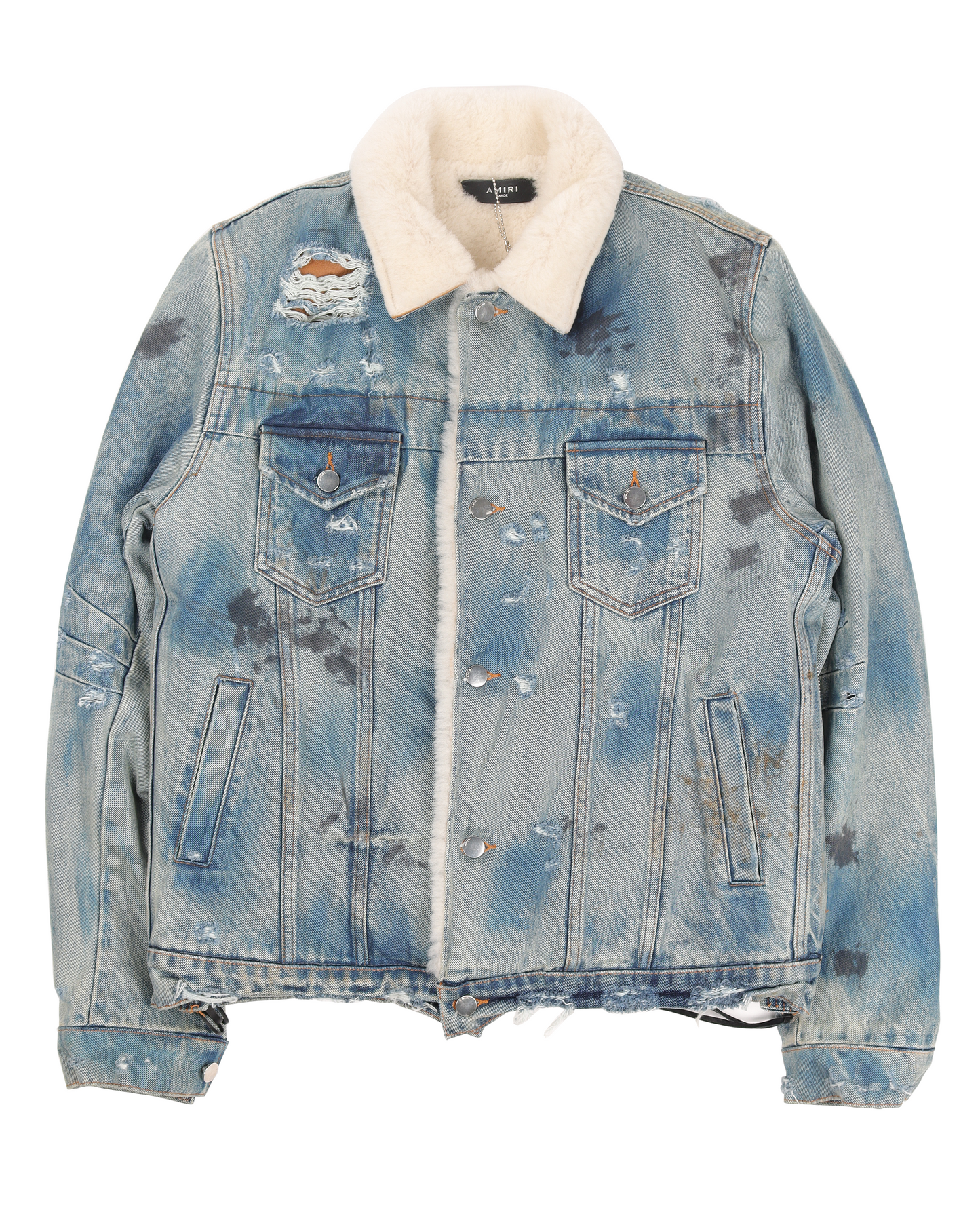Killmonger Shearling Denim Trucker Jacket