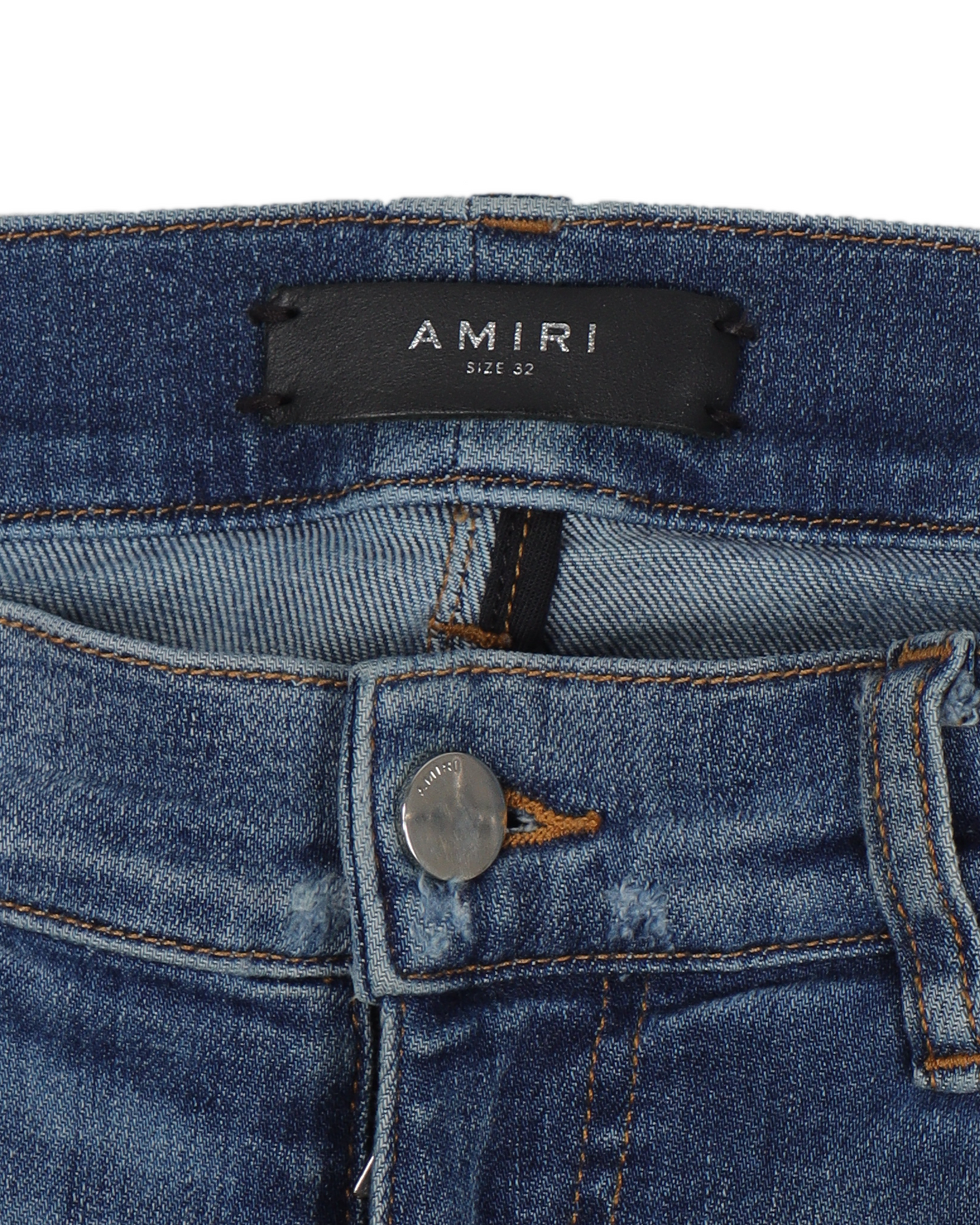 Slim-Fit Distressed Denim