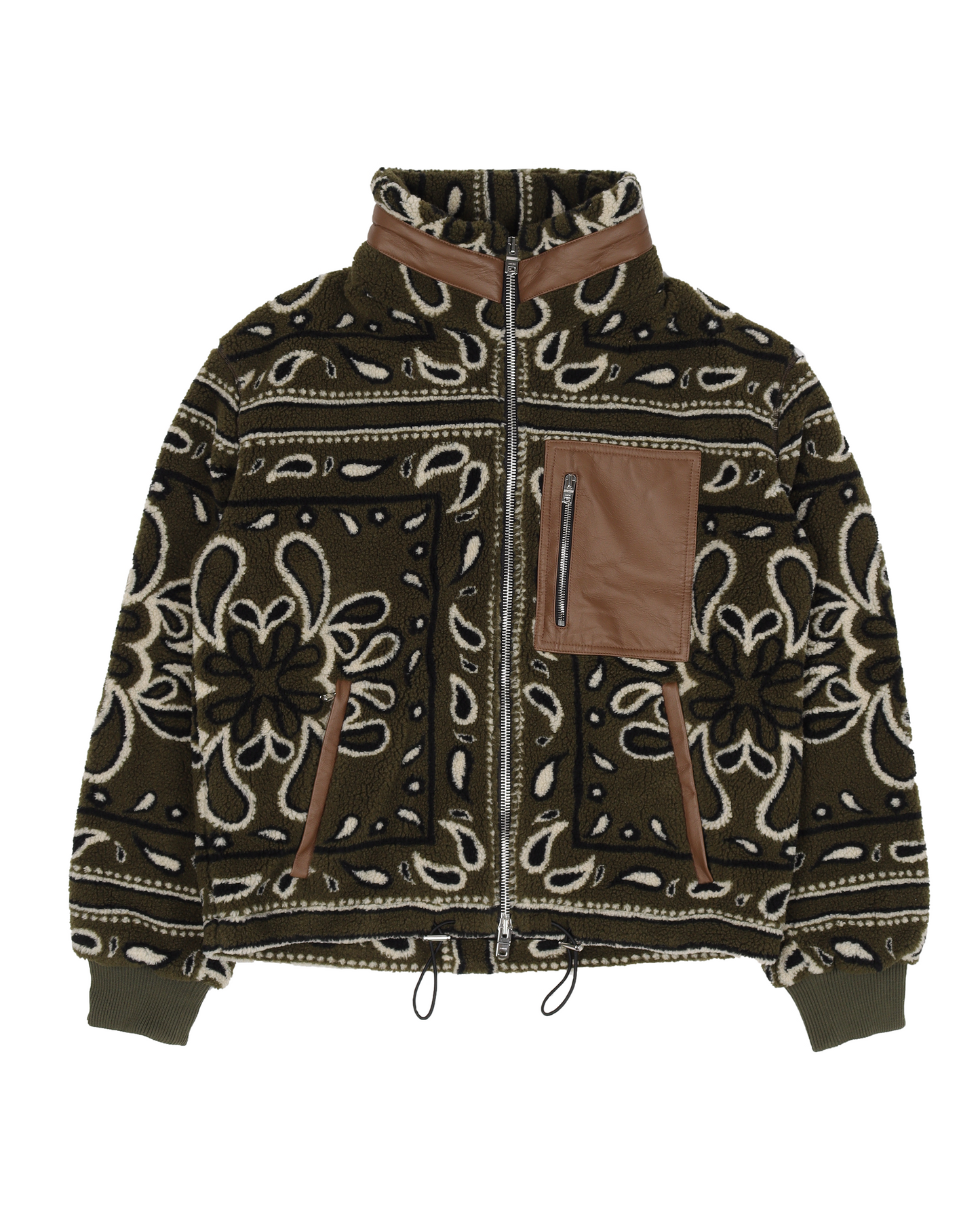 Bandana Print Fleece Jacket