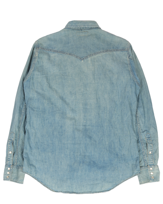 Western Denim Button Up L/s