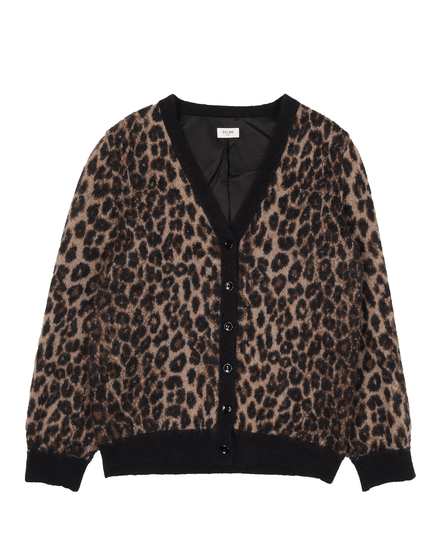 Leopard Mohair Cardigan