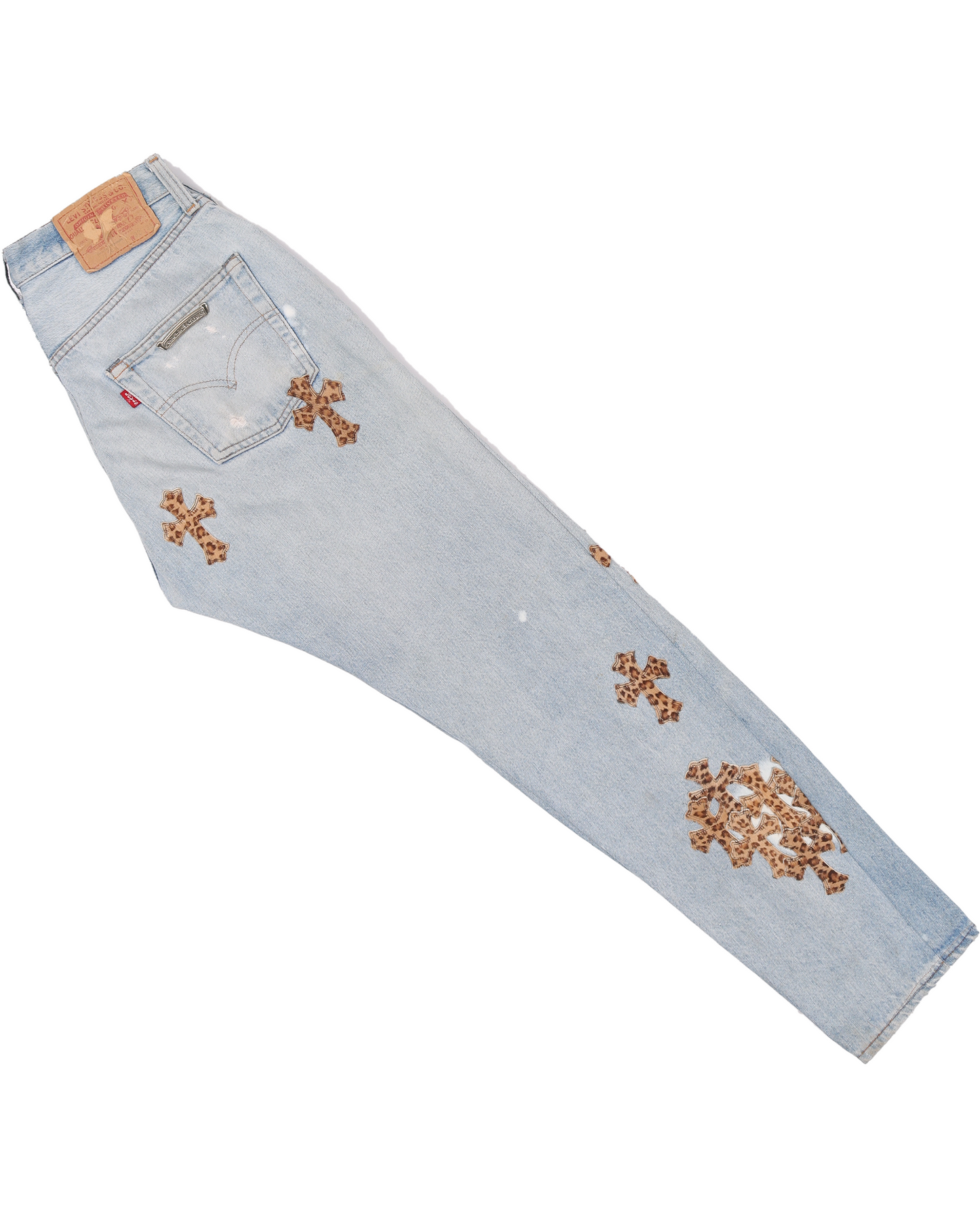 LEVI'S LEOPARD CROSS PATCH DENIM