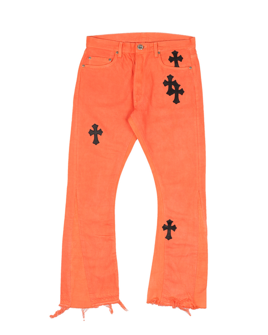 LEVI'S ART BASEL ORANGE CROSS PATCH FLARE DENIM (2018)