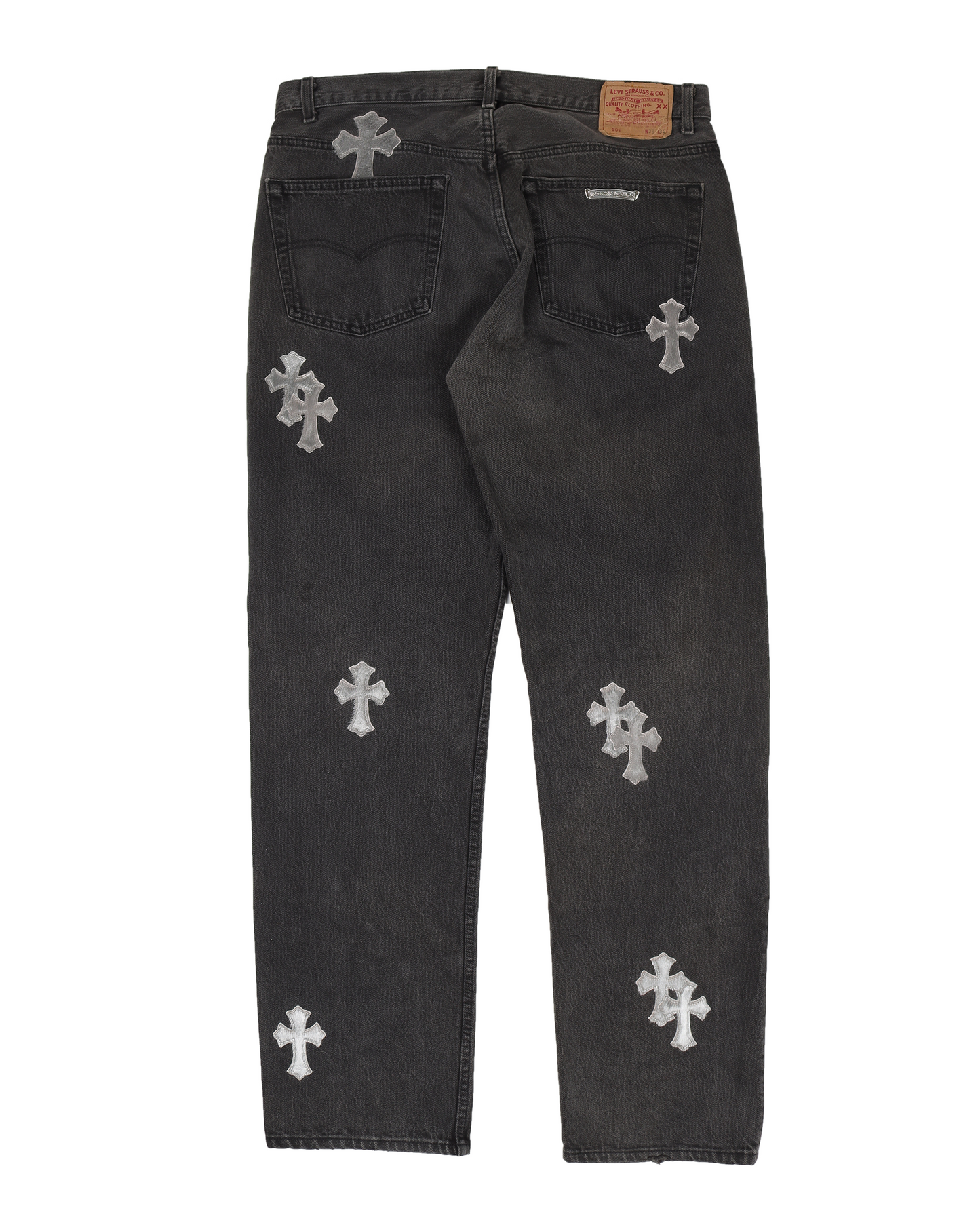 LEVI'S SILVER PONY HAIR CROSS PATCH DENIM