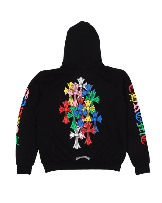 Multicolor Cross Logo Hoodie
