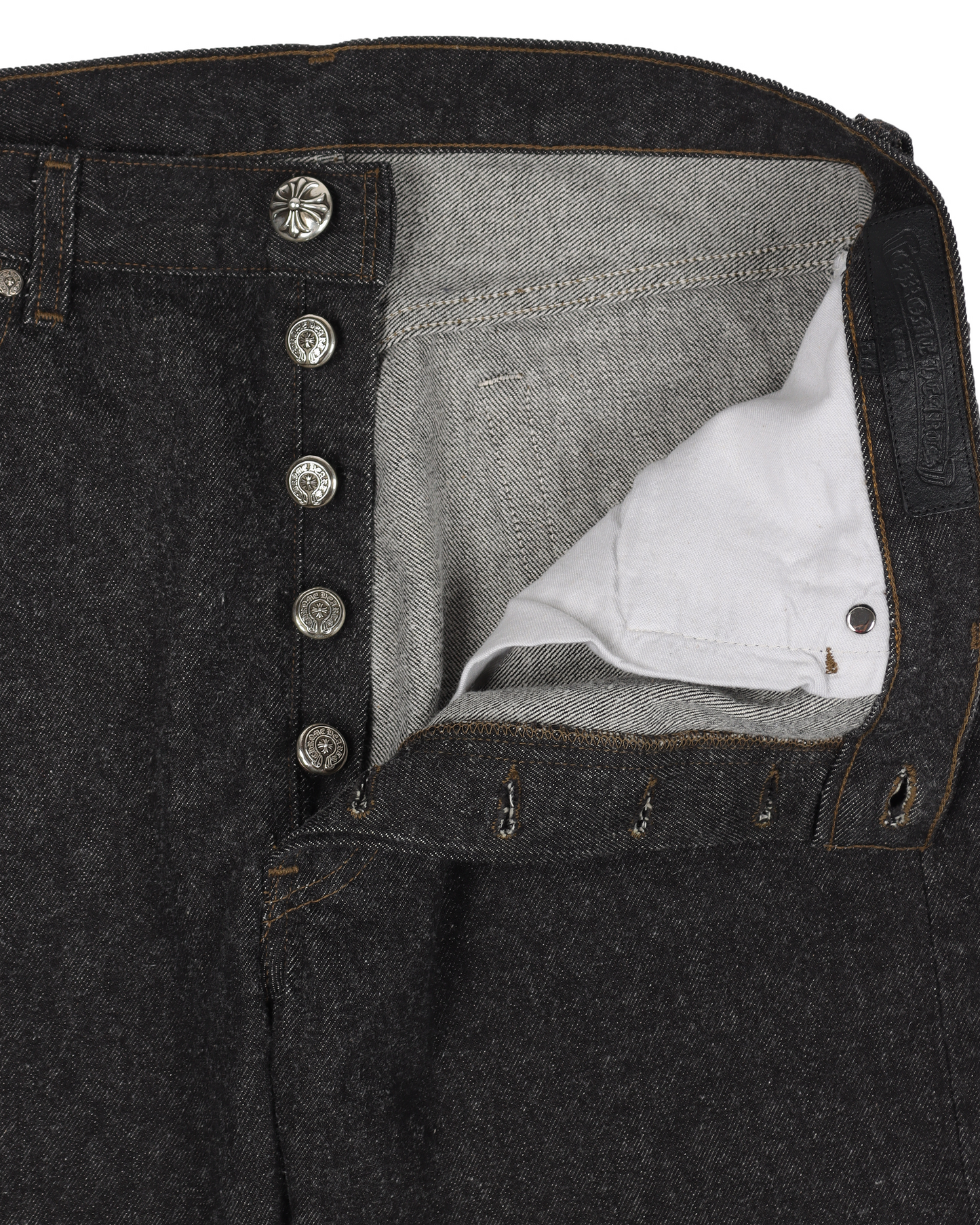 LEVI'S SILVER PONY HAIR CROSS PATCH RAW DENIM