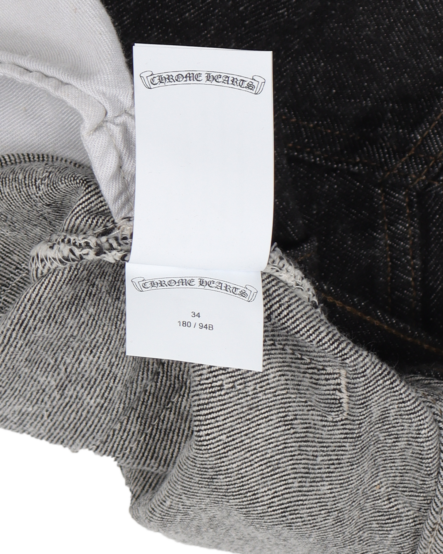 LEVI'S SILVER PONY HAIR CROSS PATCH RAW DENIM