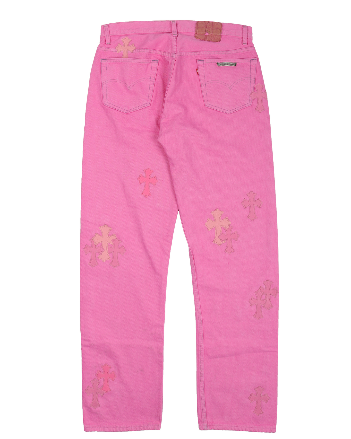 Levi's Cross Patch Denim Sex Records Neon Pink