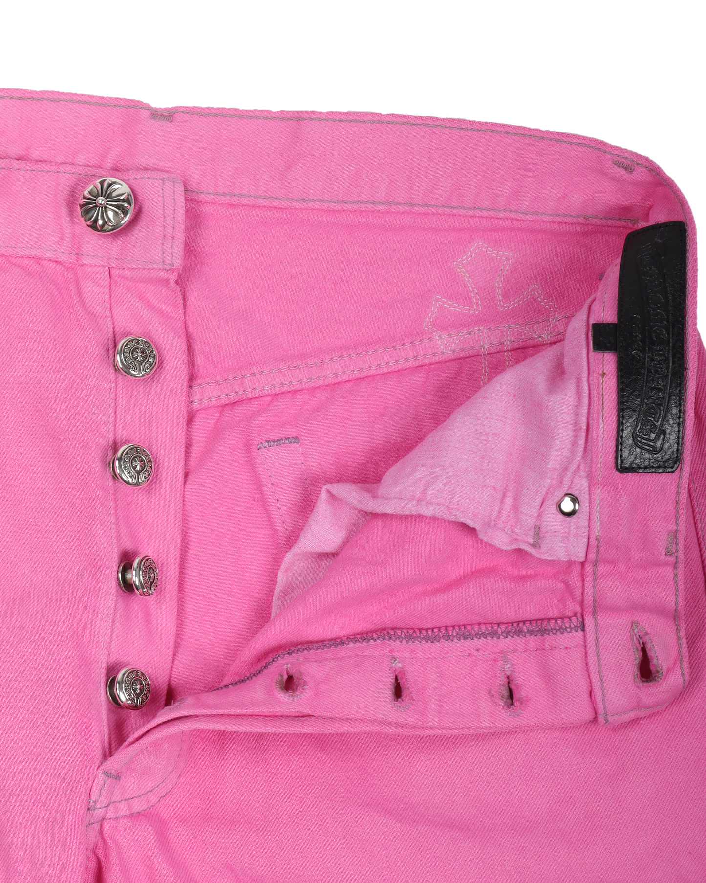 Levi's Cross Patch Denim Sex Records Neon Pink