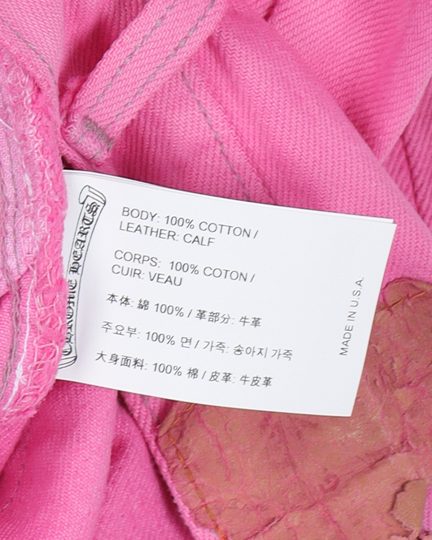 Levi's Cross Patch Denim Sex Records Neon Pink