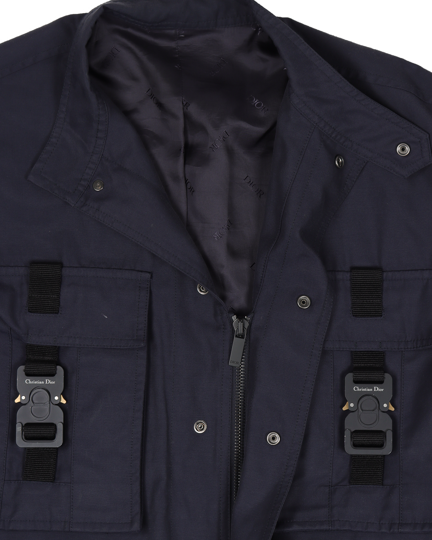 Homme FW19 Buckle Accented Bomber Jacket