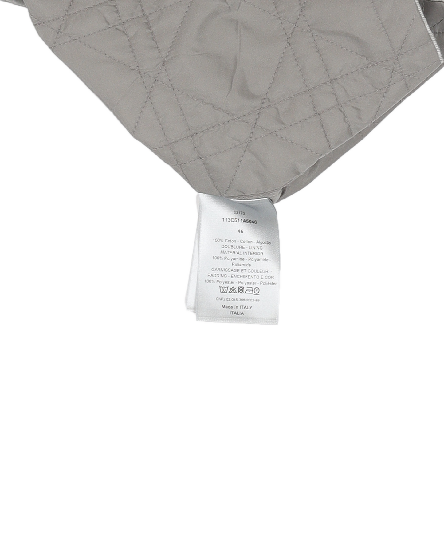 Grey Oblique Overshirt Jacket