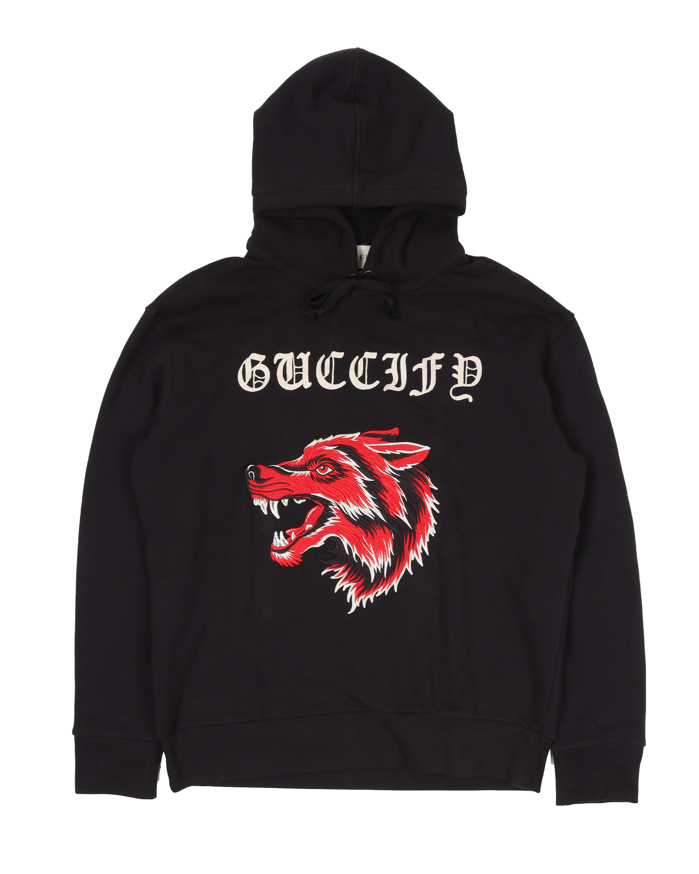 sigte reference kulstof Gucci "Guccify" Wolf Embroidered Hoodie