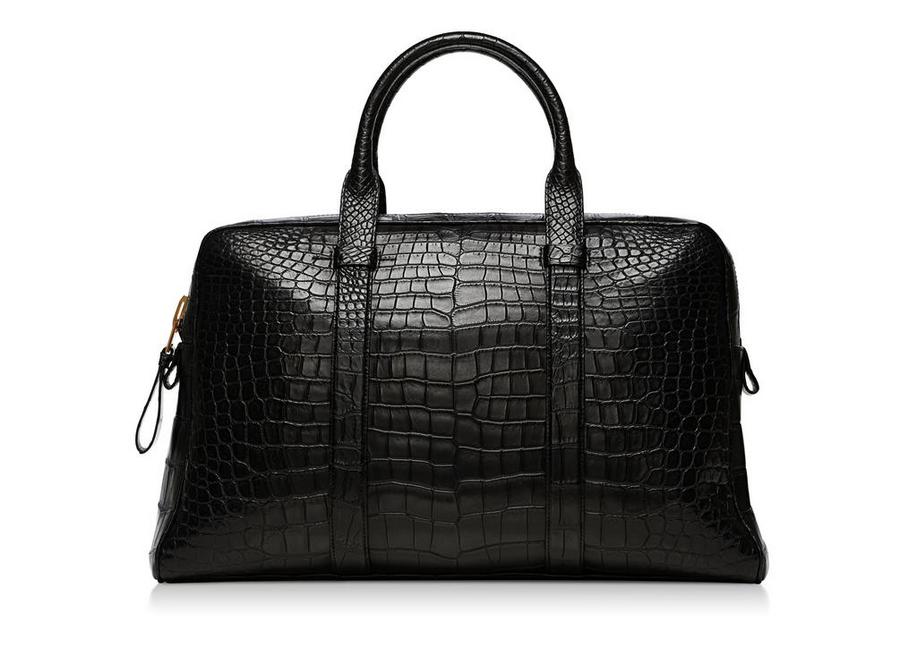 Buckley Alligator Black Briefcase