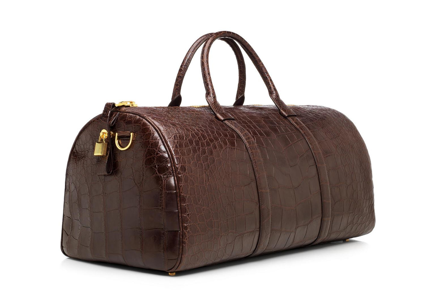 Buckley Alligator Brown Duffle Bag