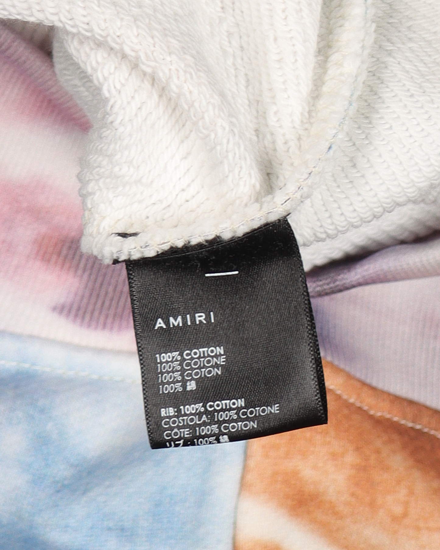 Oversized Tie-Dye Overlock Stitch Paneled Hoodie