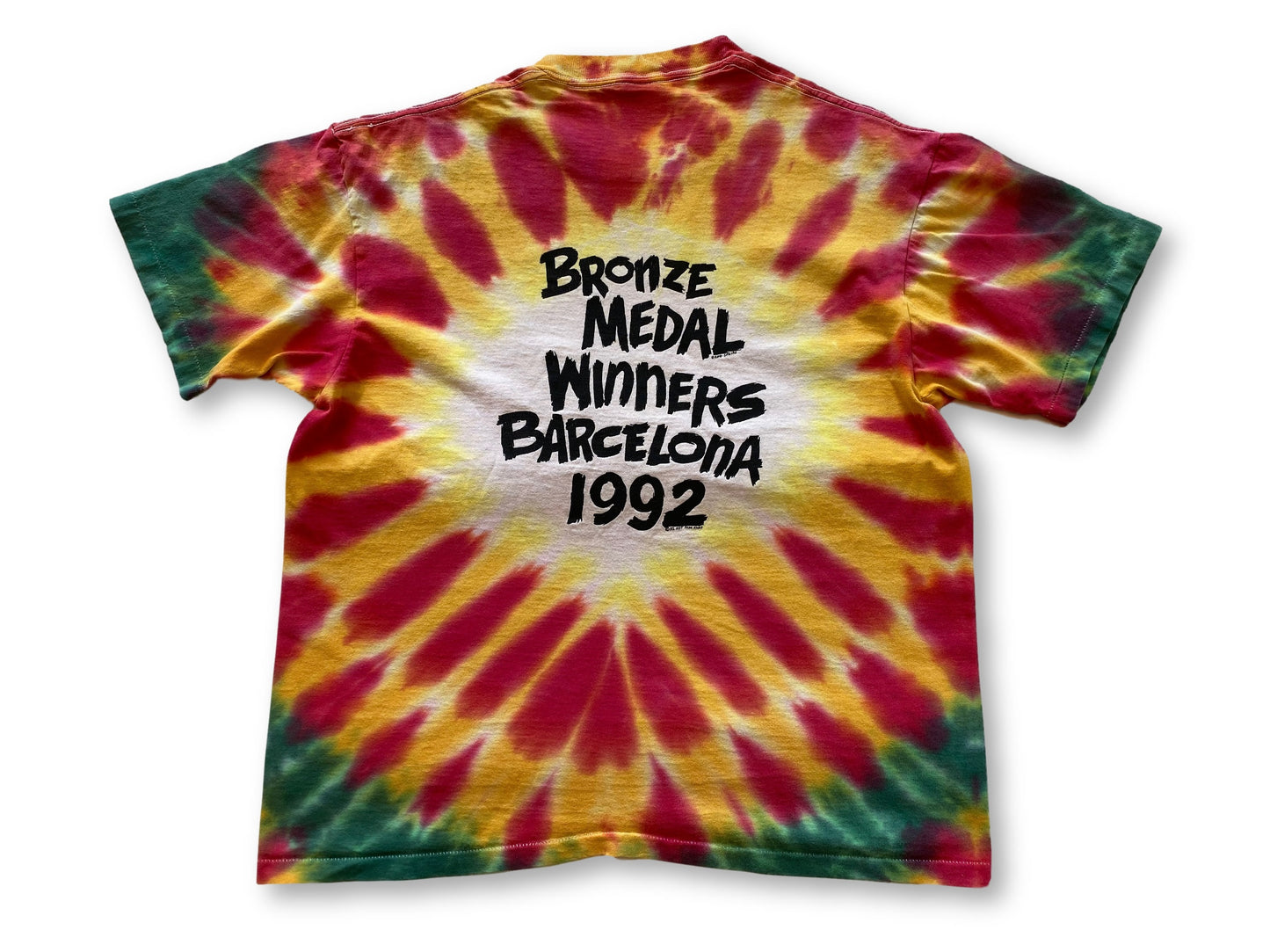 Vintage Tie-Dye Lithuania Basketball T-Shirt - XL