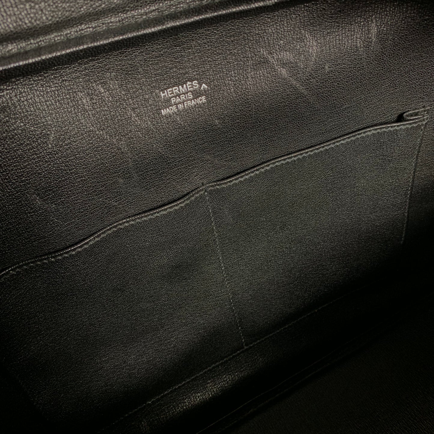 Hermes Black Plume Croc Leather Bag 40CM