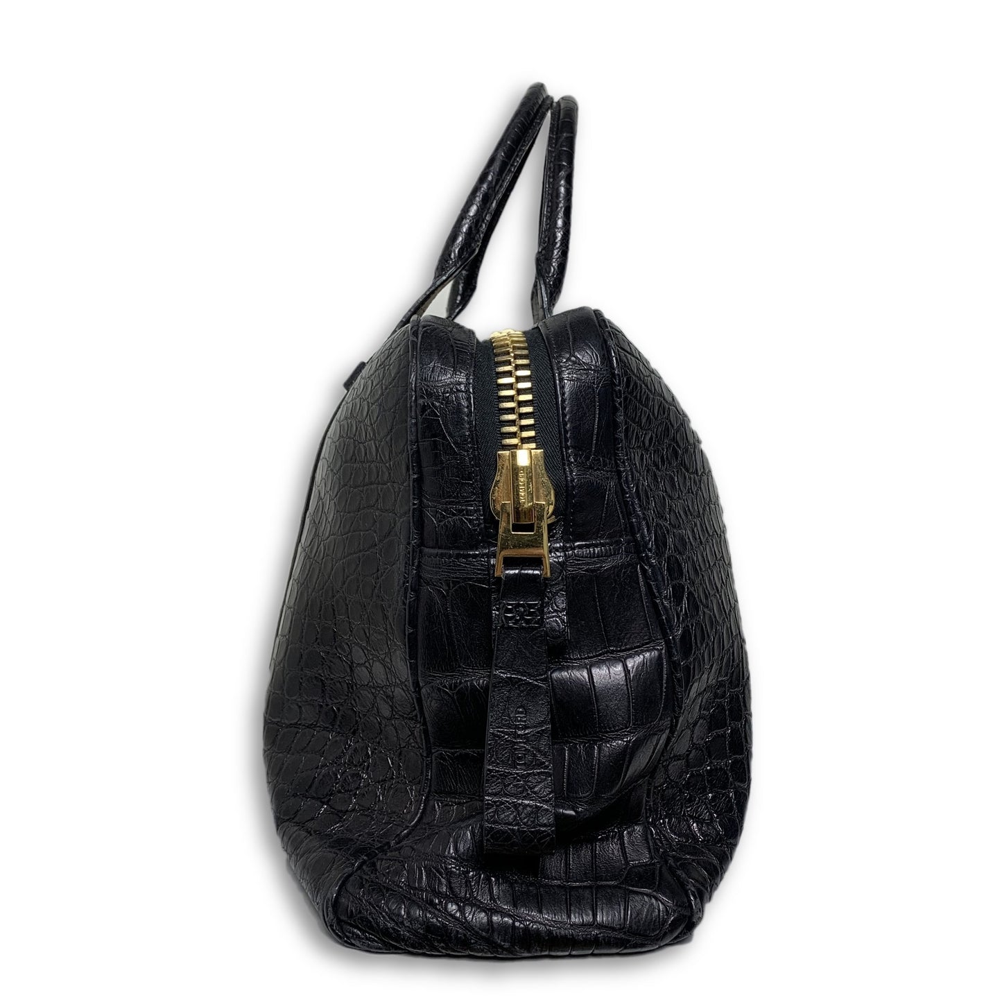 Buckley Alligator Black Briefcase