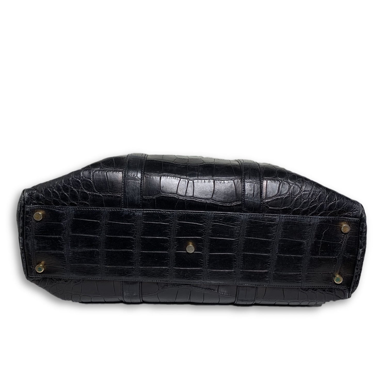 Buckley Alligator Black Briefcase