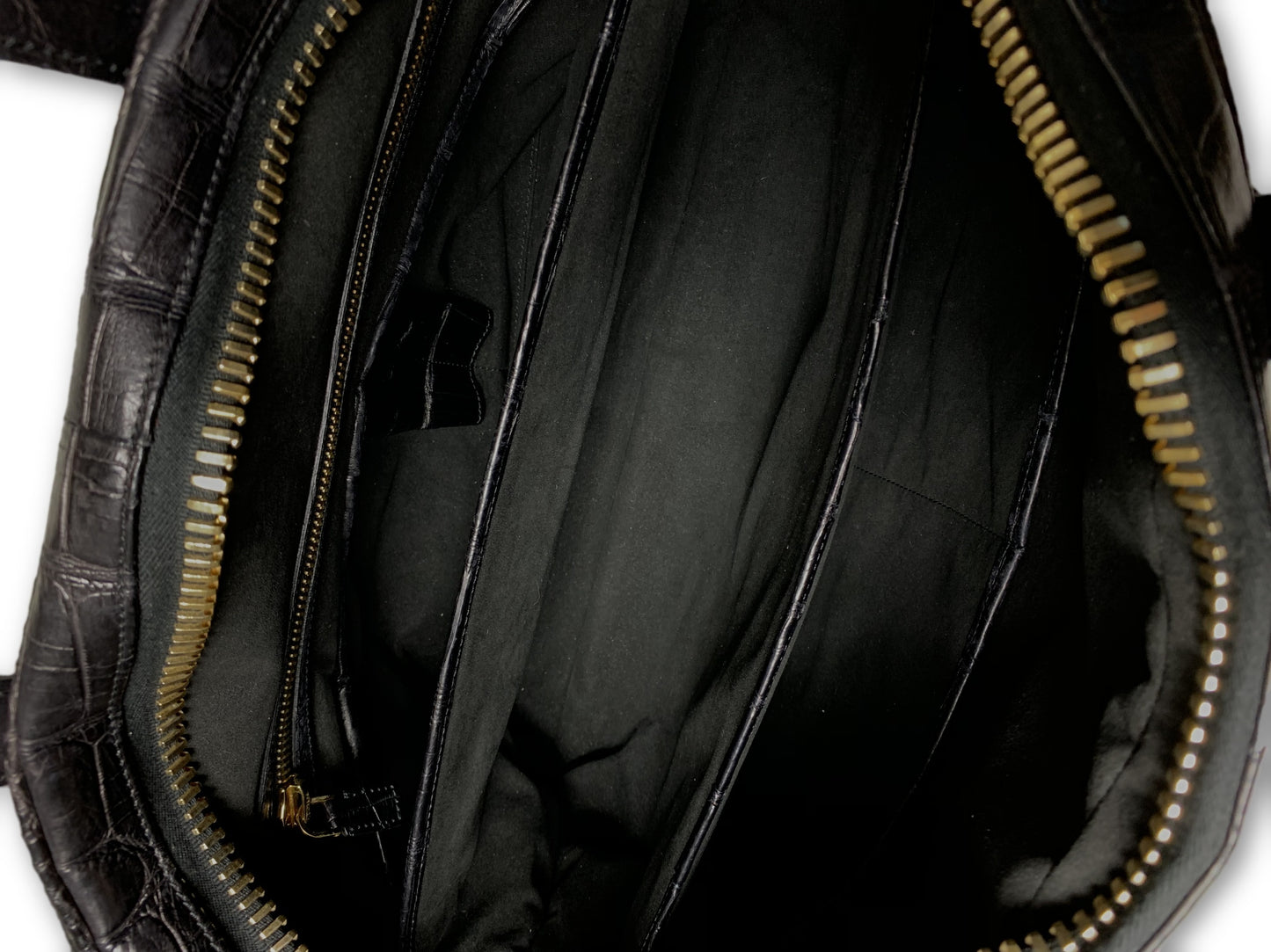 Buckley Alligator Black Briefcase