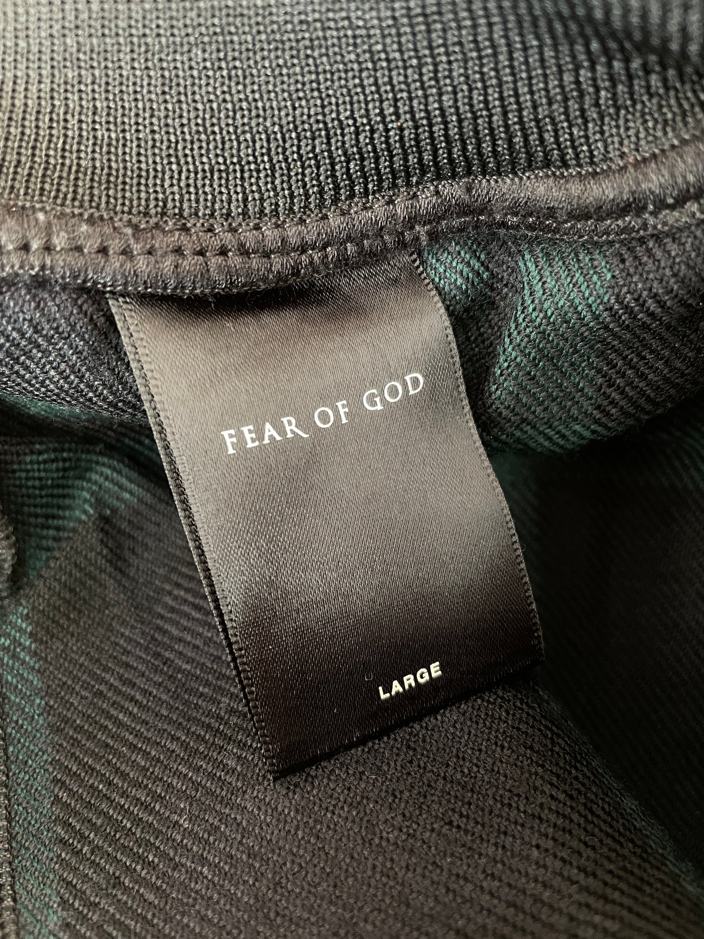 Plaid Drawstring Trousers