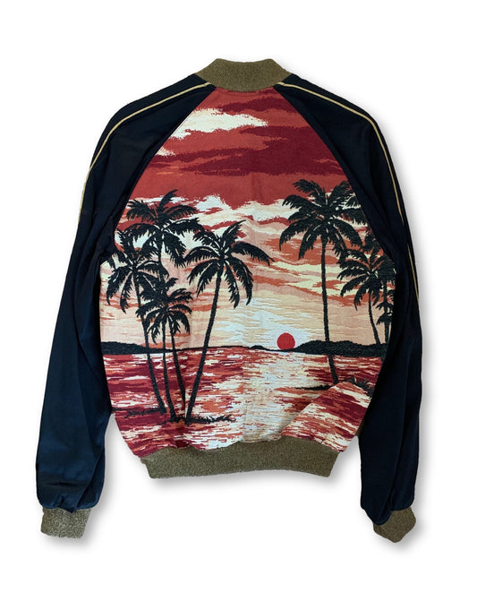 Saint Laurent Paris SS16 Custom Hedi Slimane 1 of 1 Palm Tree Bomber