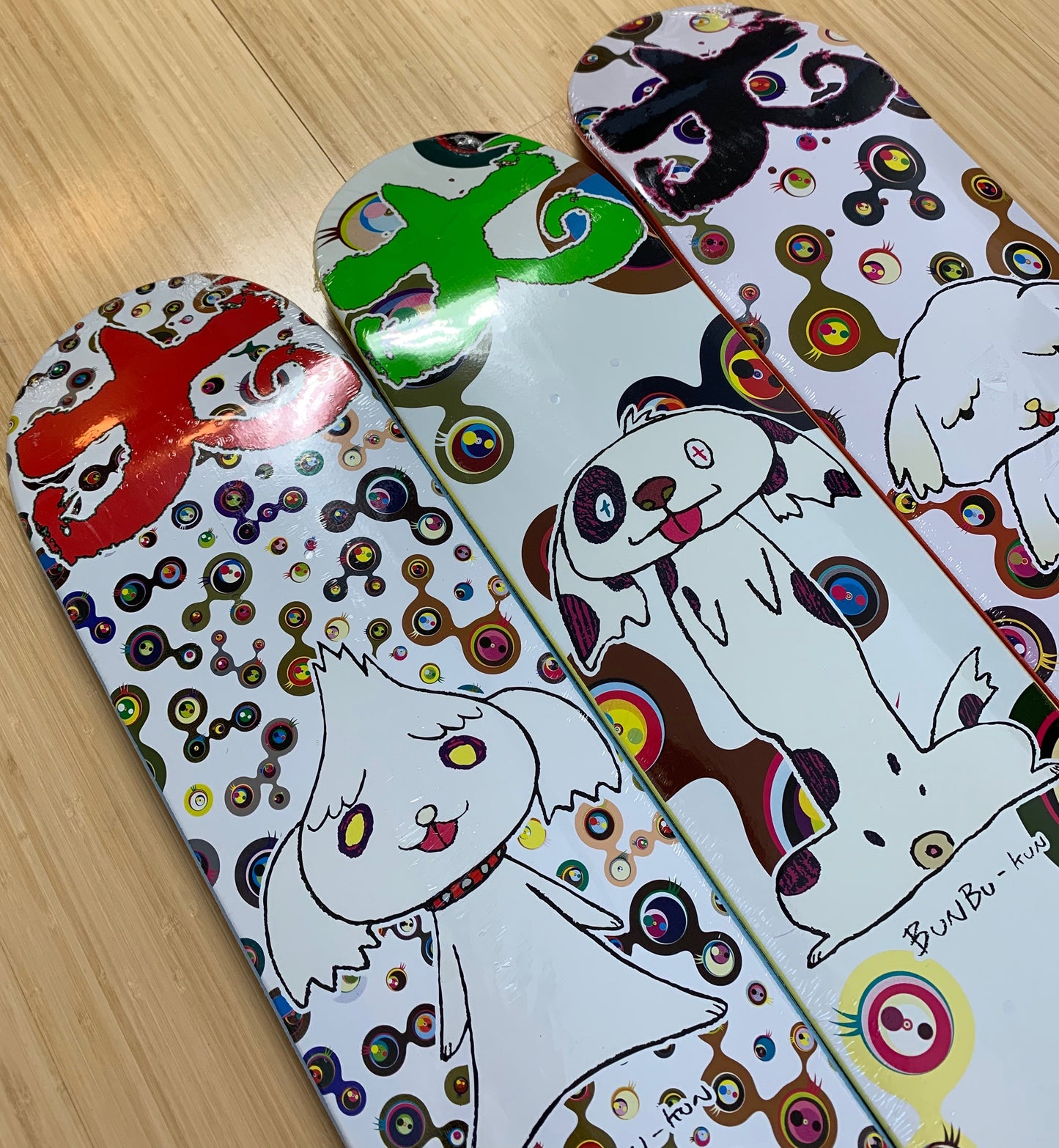 Takashi Murakami x Supreme Skate Decks (2007) - Set of 3